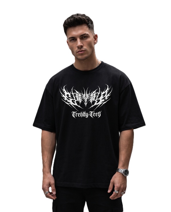 Trendy Tees Inferno Logo Oversized Boxy Fit T-Shirt