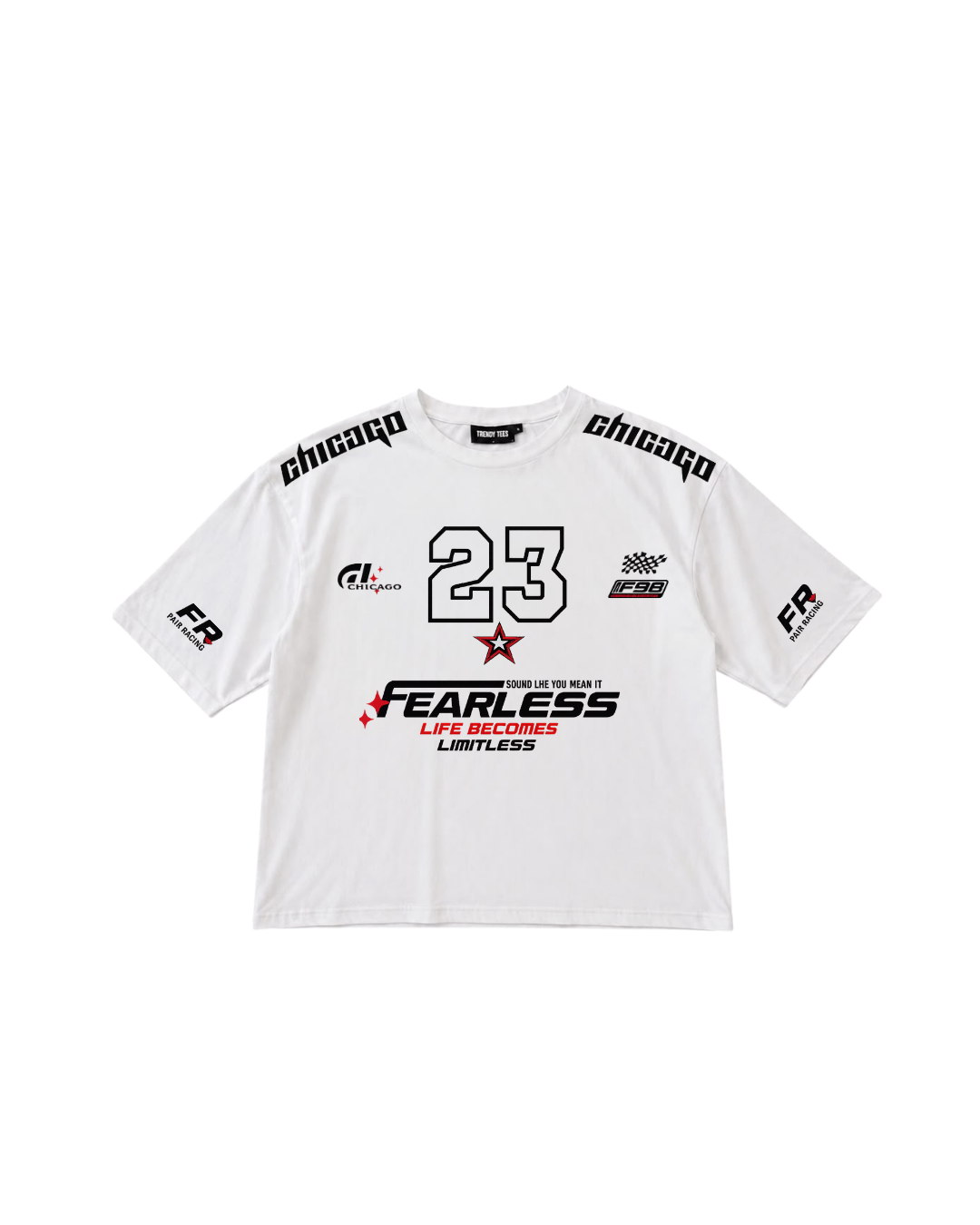 Fearless 23 Racing Oversized Boxy Fit T-Shirt