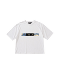 Midnight Cat Bloom Graphic Oversized T-Shirt