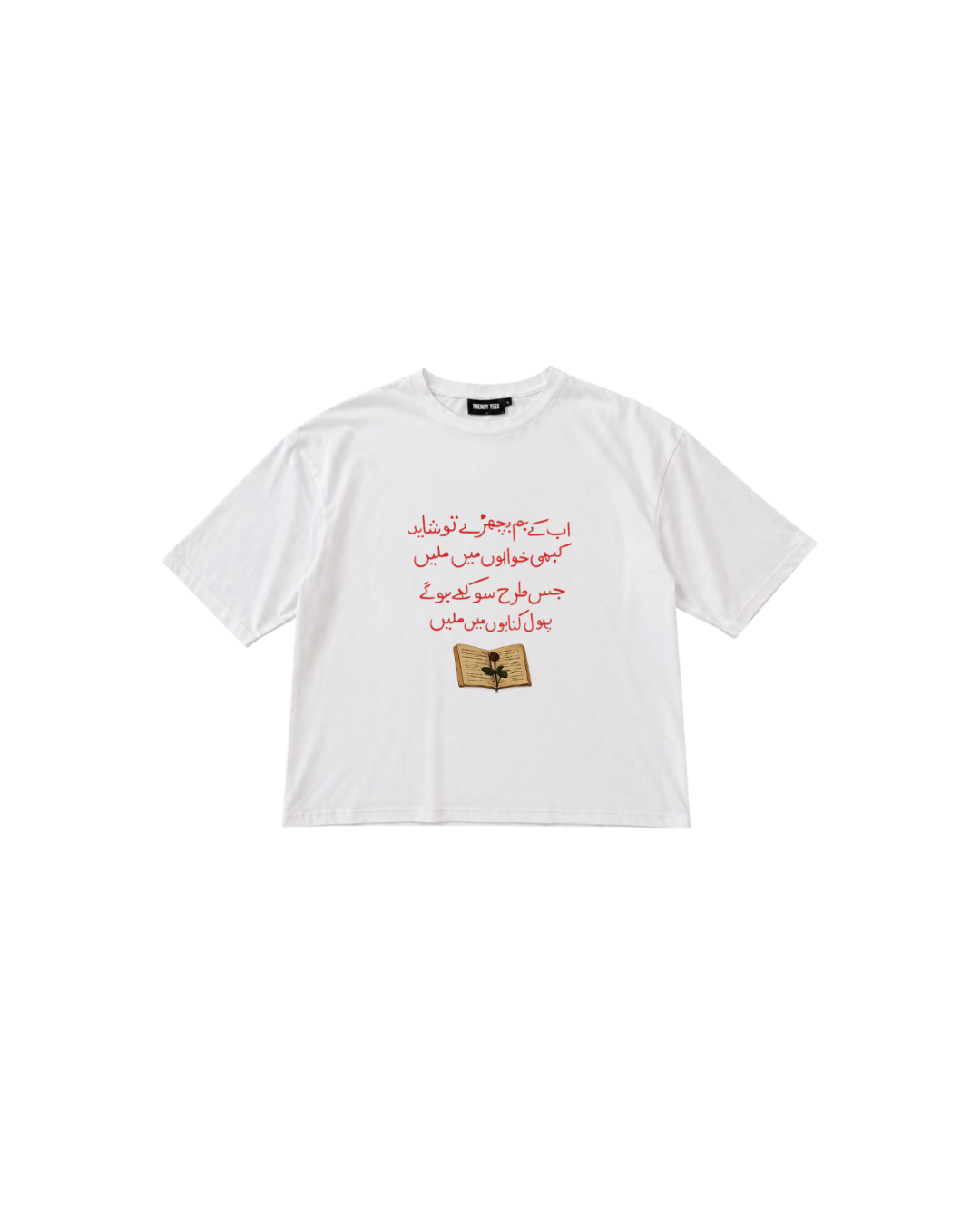 Urdu Poetry Oversized Boxy Fit T-Shirt