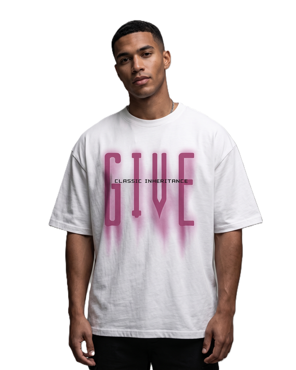 GIVE Classic Oversized Boxy Fit T-Shirt