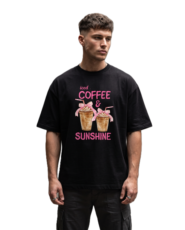 Iced Coffee & Sunshine Oversized Boxy Fit T-Shirt