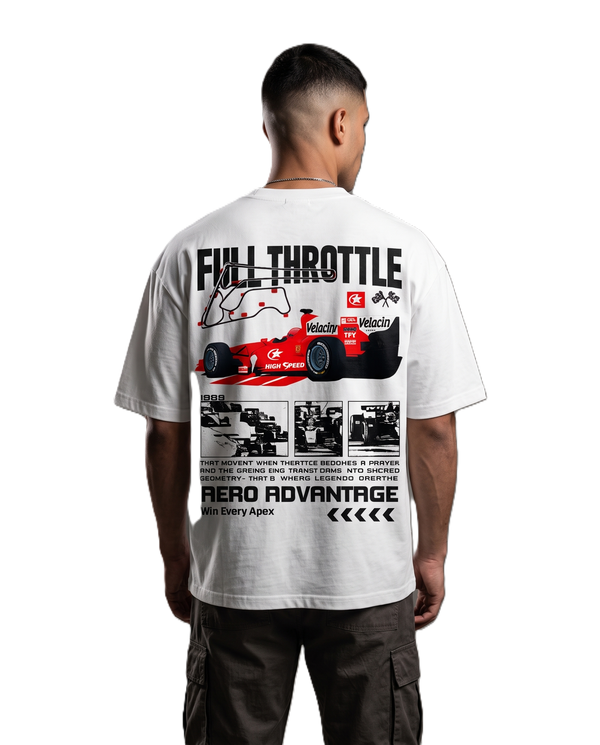 Full Throttle Formula Racing Oversized Boxy Fit T-Shirt