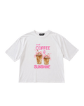 Iced Coffee & Sunshine Oversized Boxy Fit T-Shirt