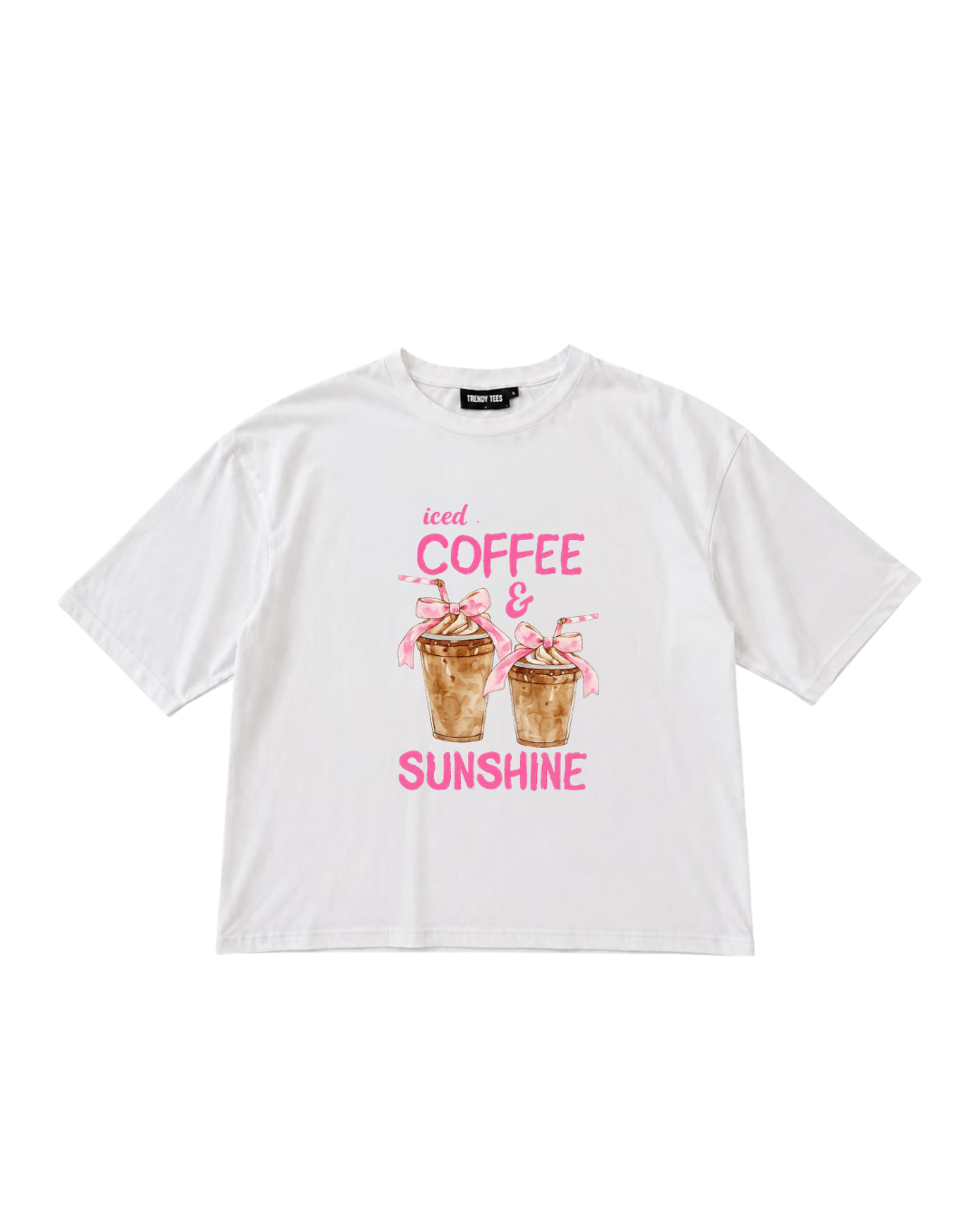 Iced Coffee & Sunshine Oversized Boxy Fit T-Shirt
