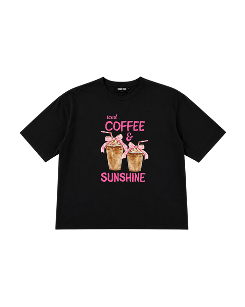 Iced Coffee & Sunshine Oversized Boxy Fit T-Shirt